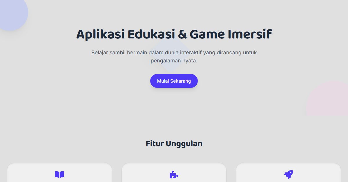 Tampilan EduPlay